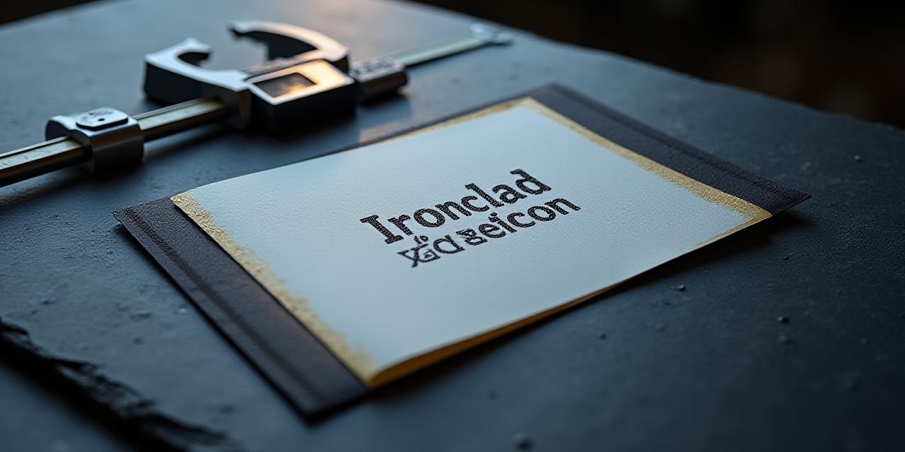 Close-up of a legal document on a steel industrial desk